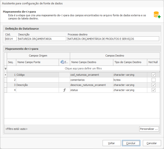 EDI Builder - Configuração do Layout